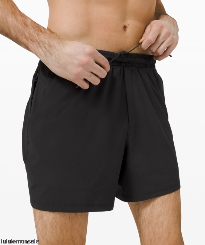 Lululemon Deutschland DELULU862 | Lululemon Deutschland Black Pace Breaker Linerless Short 5
